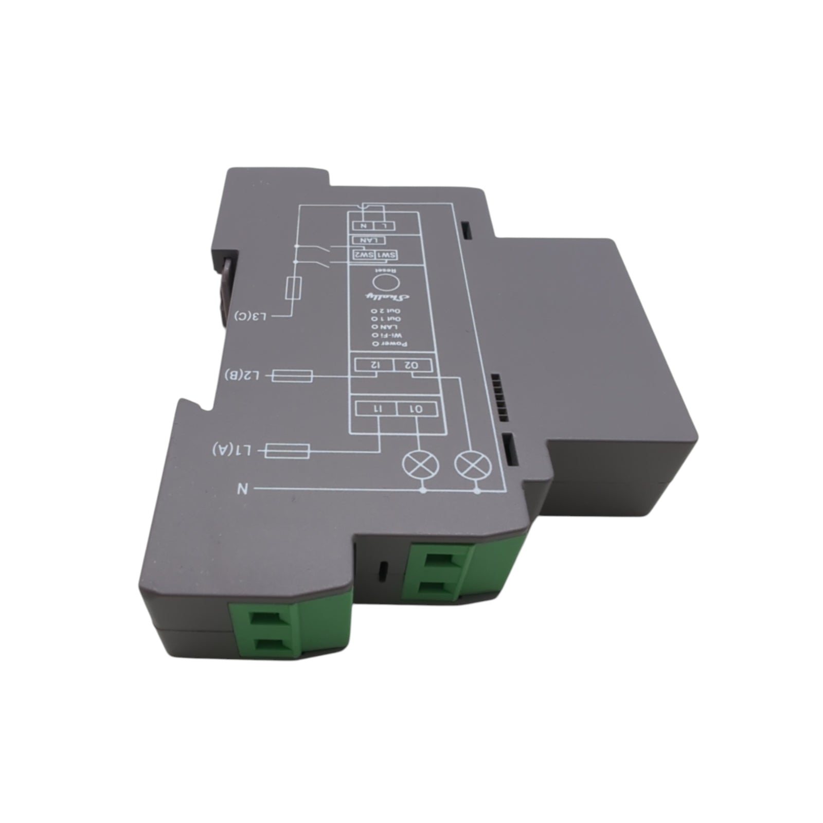 Shelly Pro 2 Relais Schalter DIN Hutschiene 2 Kanal LAN WLAN 25A