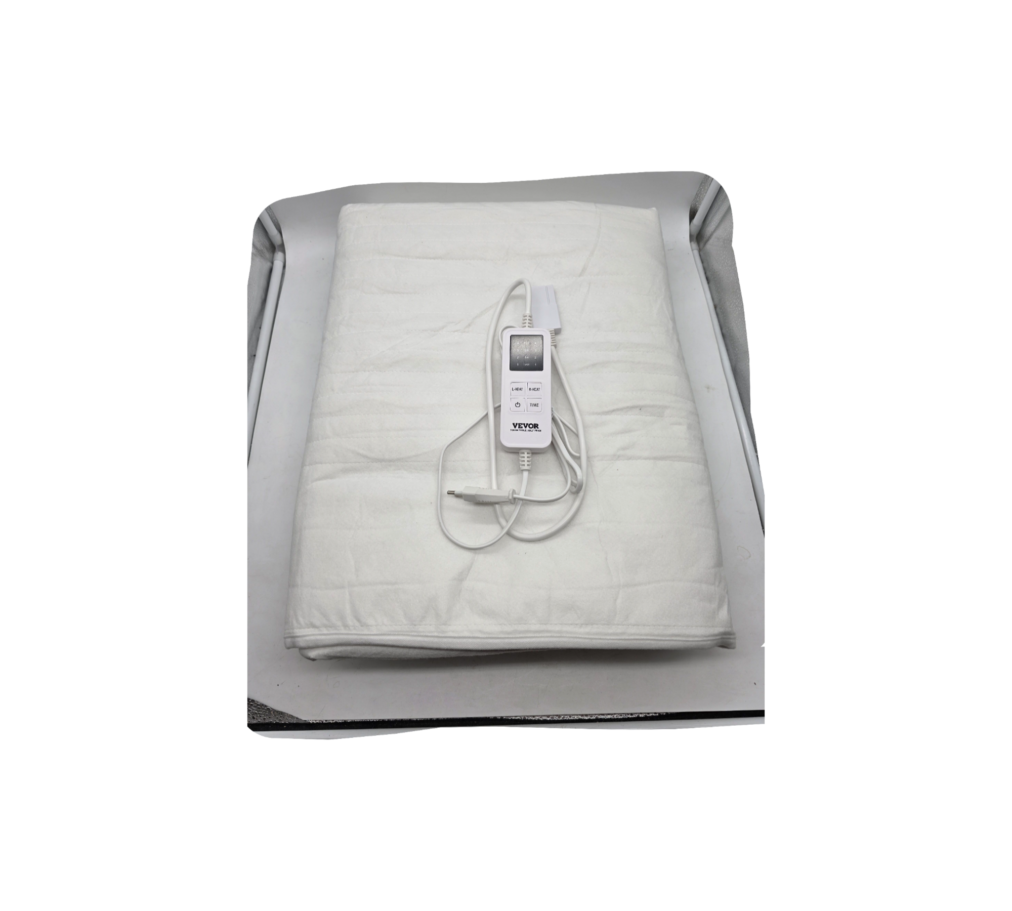VEVOR Heated Mattress Pad Bed Warmer 4 Heating Levels 150x160 cm
