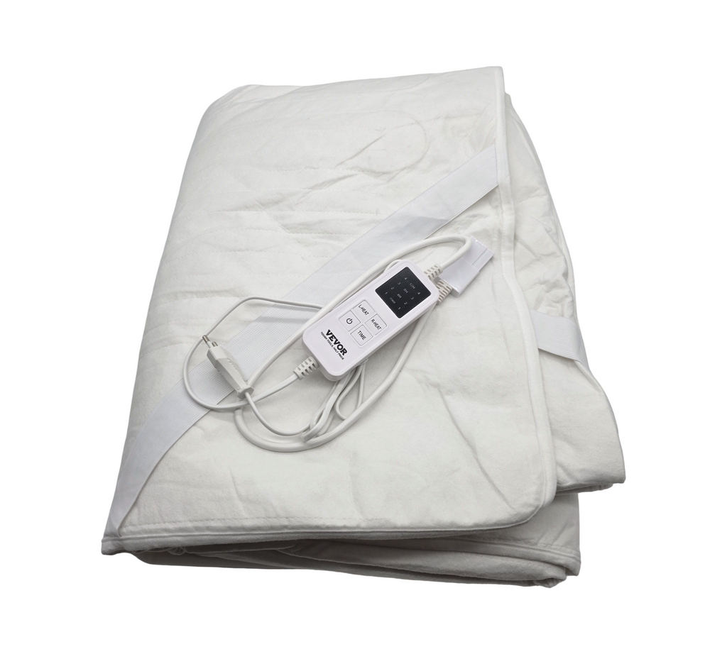 VEVOR Heated Mattress Pad Bed Warmer 4 Heating Levels 150x160 cm