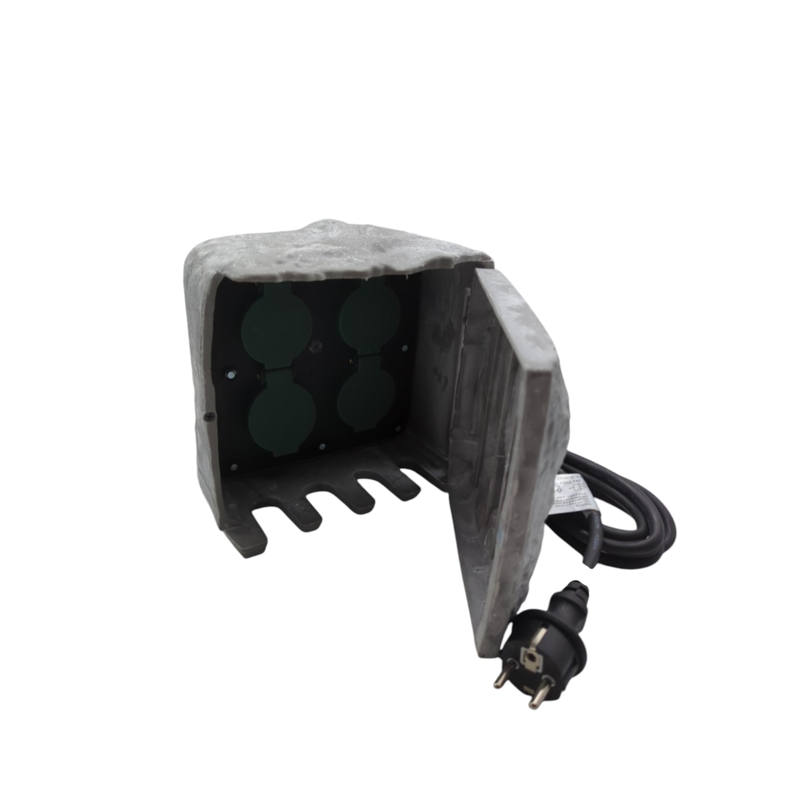 Bold Gartensteckdose Steinoptik WLAN 4-fach Verteiler IP44 3m