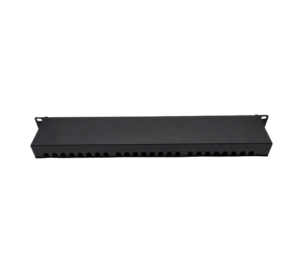 DIGITUS Patchpanel 19 Zoll Cat6A 24 Port RJ45 LSA 1HE Schwarz