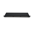 DIGITUS Patchpanel 19 Zoll Cat6A 24 Port RJ45 LSA 1HE Schwarz