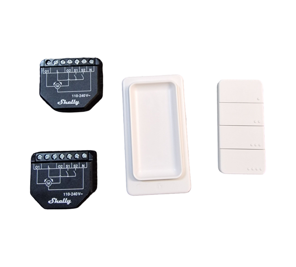 Shelly Shutter 2 Stück BLU RC Button 4 Bundle Rolladenschalter 4A
