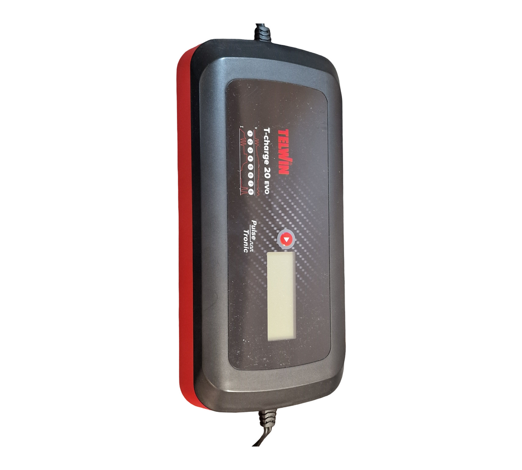 Telwin 807596 Pulse Tronic 20 Ladegerät 8A EVO T-Charge 230V Schwarz Rot