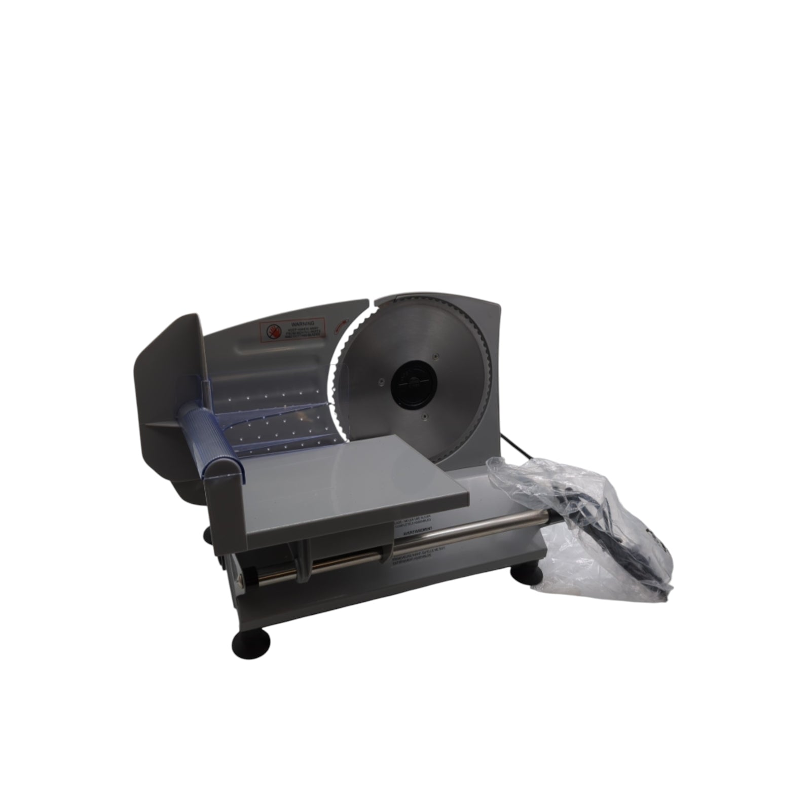 VEVOR Aufschnittmaschine elektrisch 150W 17cm Klinge 0-15mm