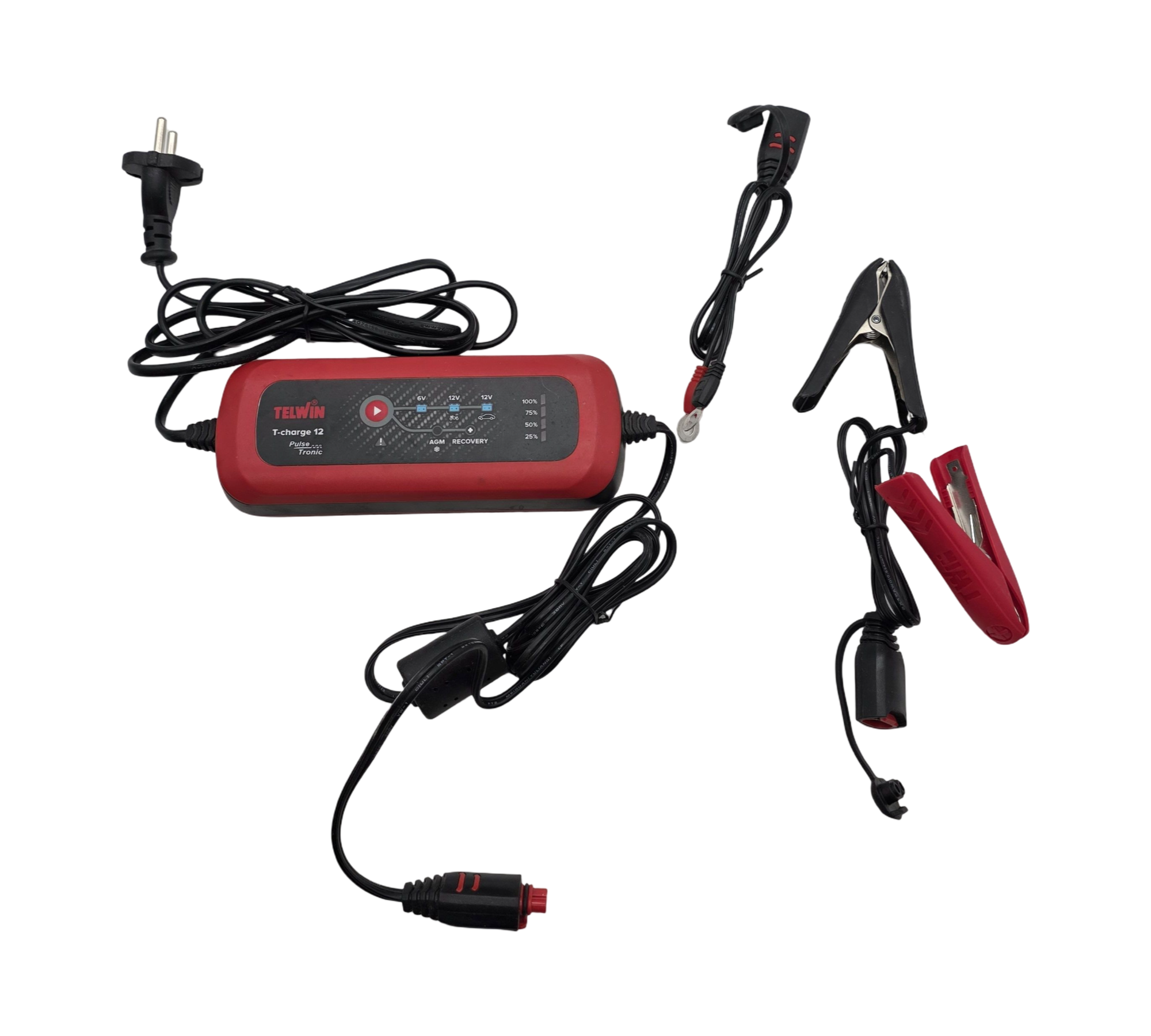 Telwin 807567 T-Charge 12 Ladegerät Erhaltungsgerät 6/12V Rot