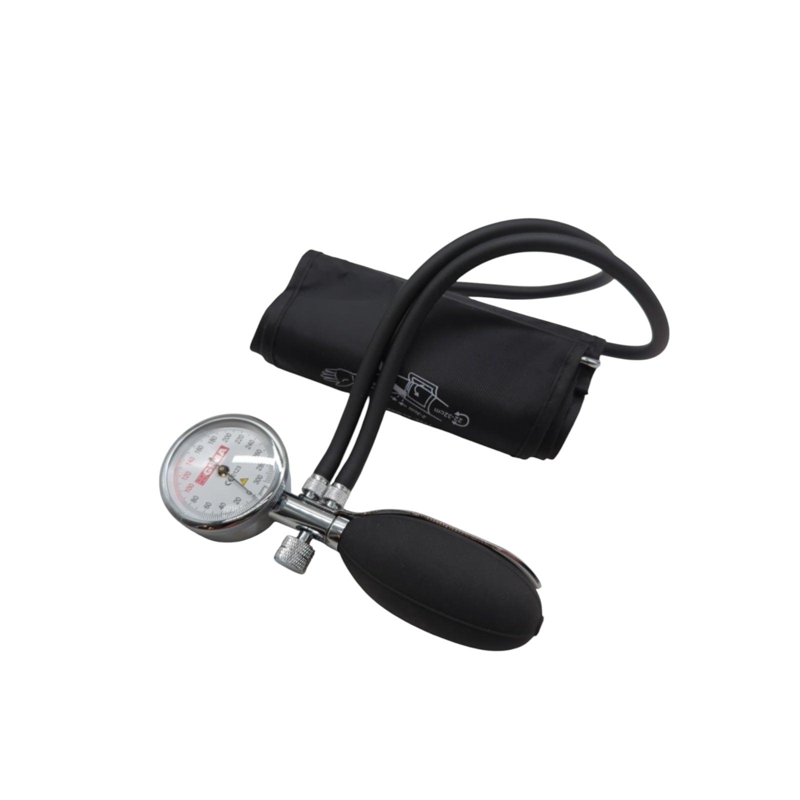 GIMA 32714 Sfigmo Minor 2 Blutdruckmessgerät 2 Schläuche Manschette Schwarz