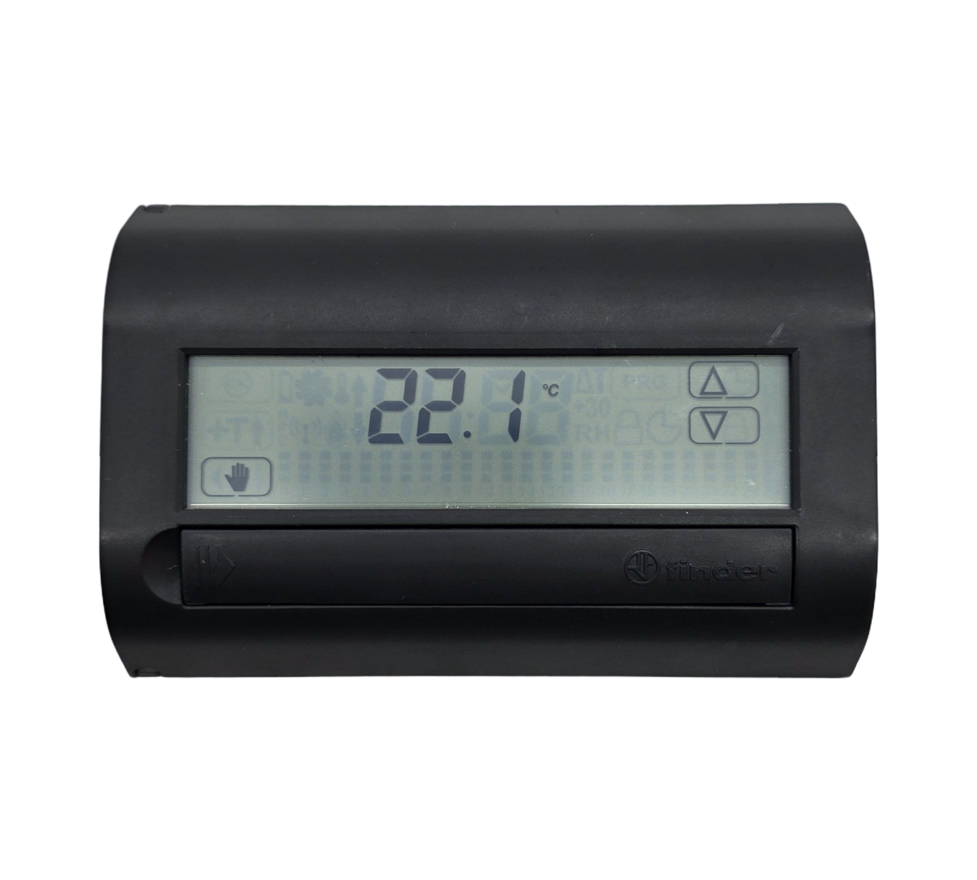 Finder 1C7190032007 Chronothermostat Touch Wandmontage Schwarz