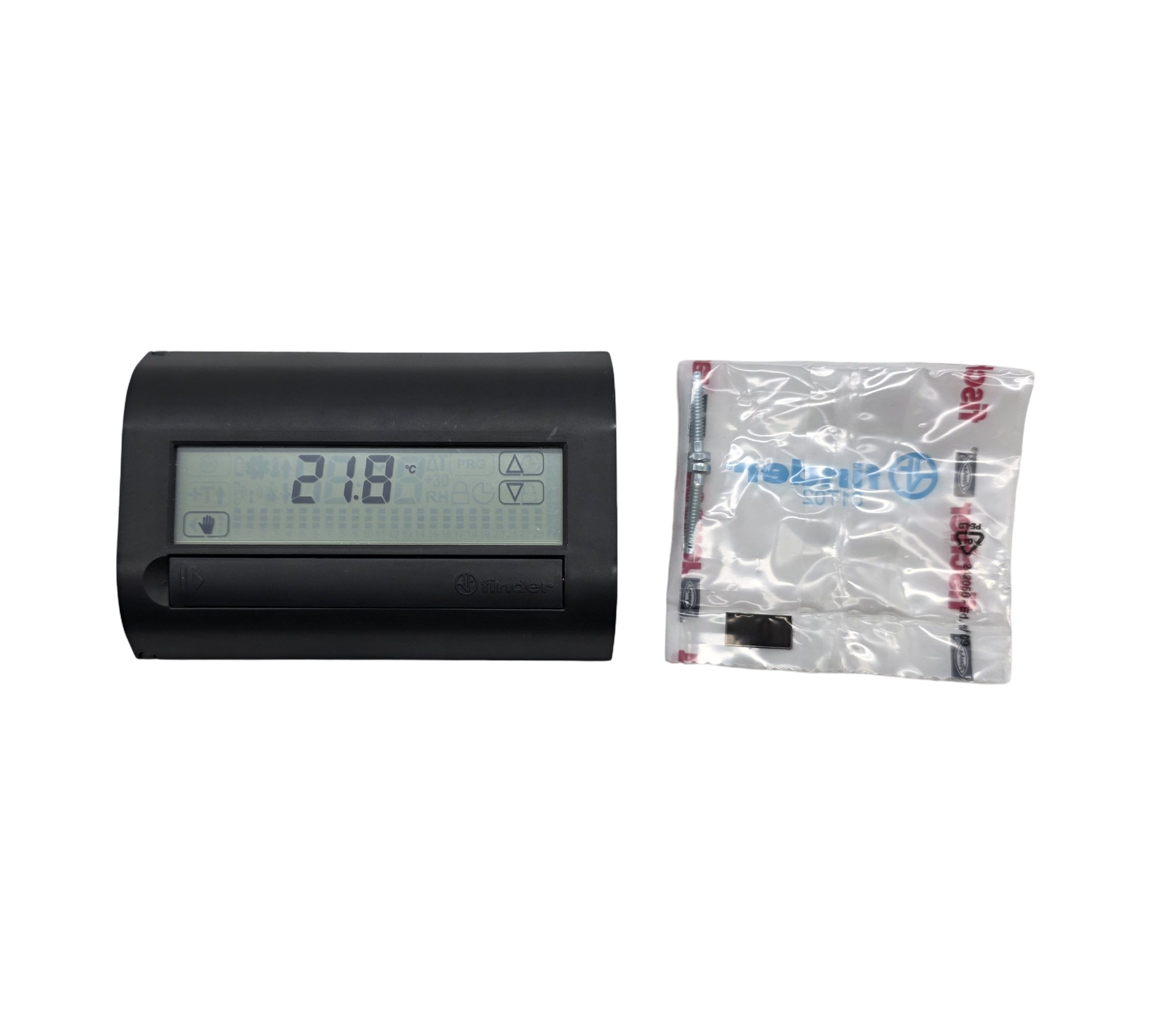 Finder 1C7190032007 Chronothermostat Touch Wandmontage Schwarz