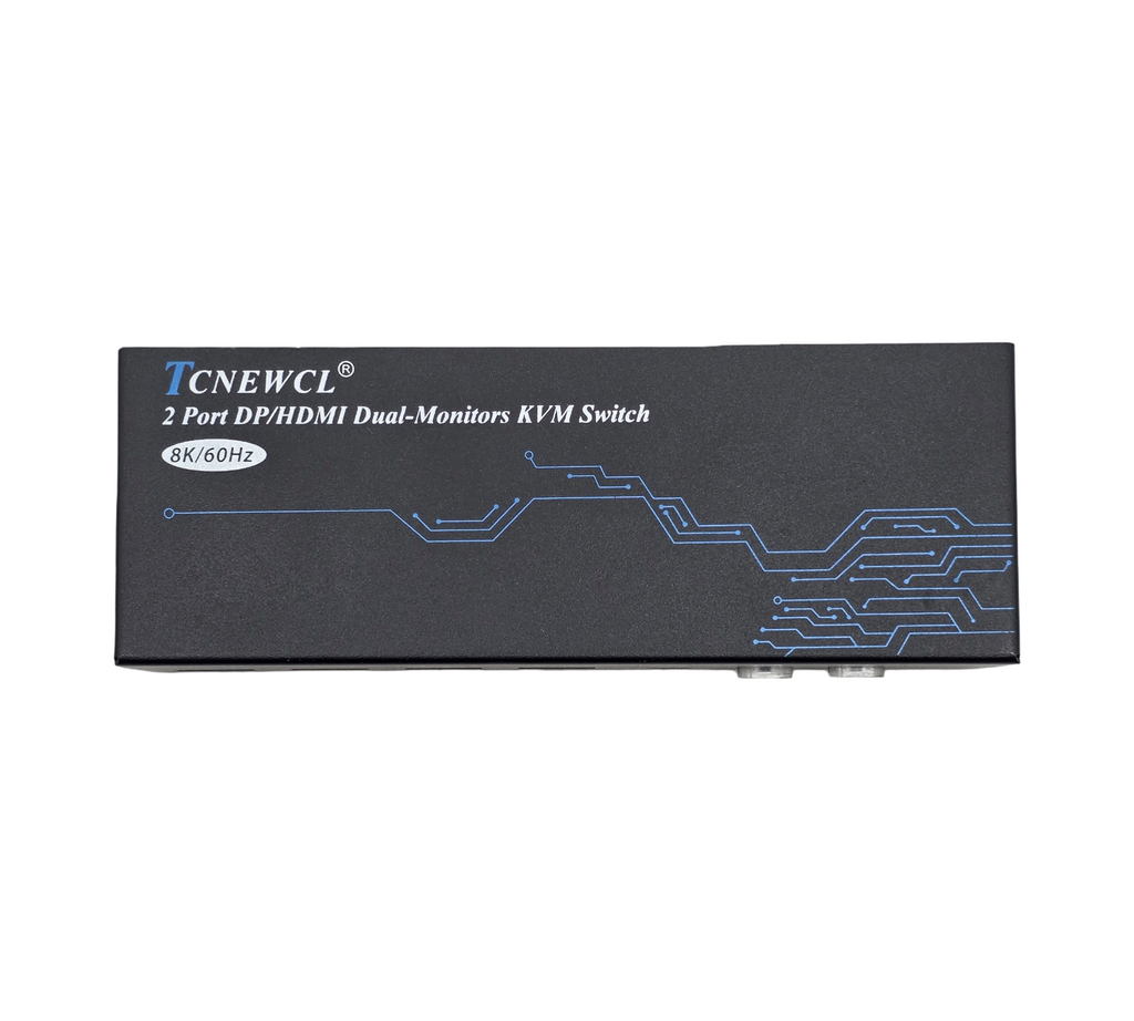TCNEWCL HDMI DisplayPort KVM Switch 2 PC 2 Monitor 8K60 4K120 USB 3.0