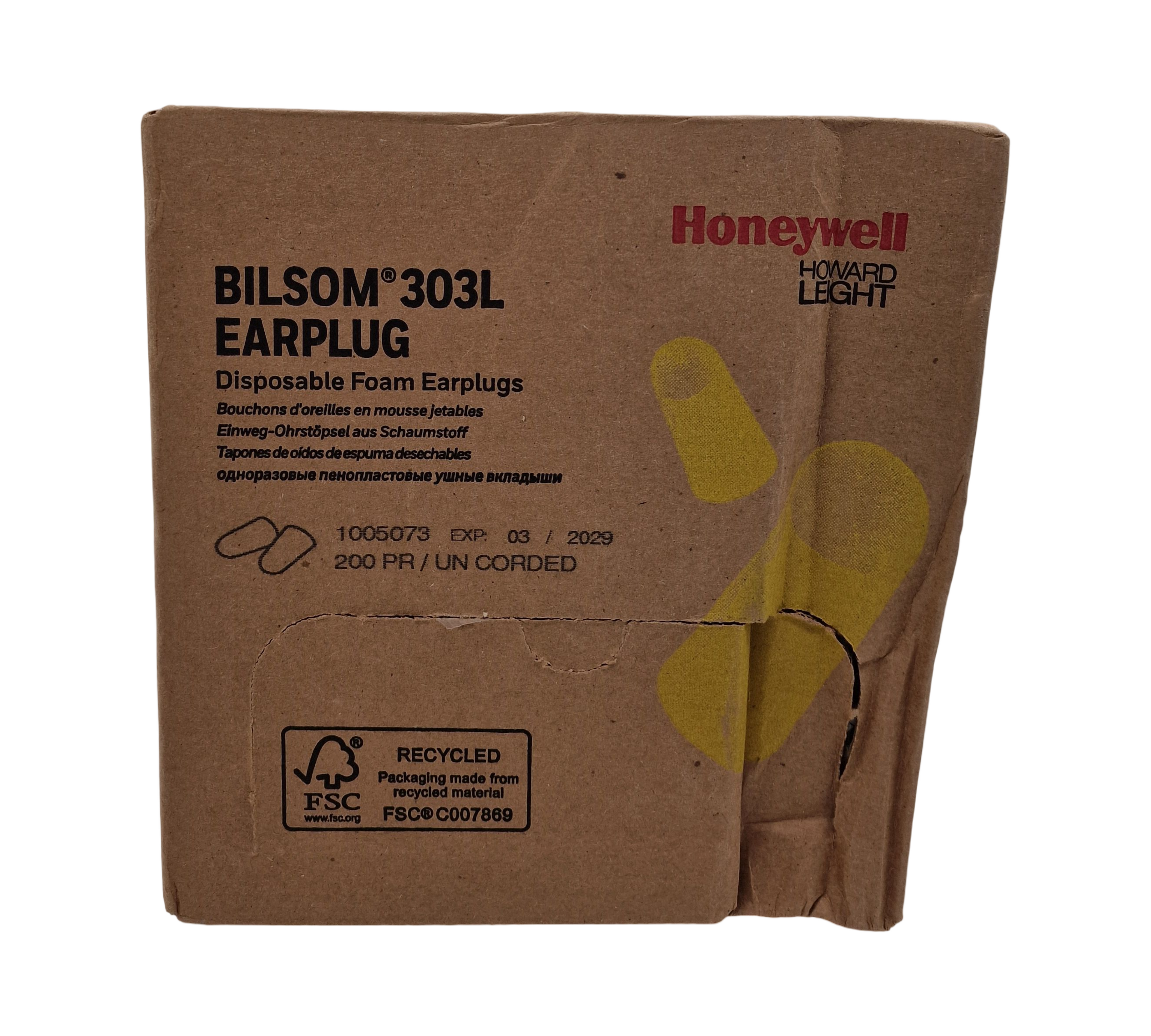 Honeywell Howard Leight Bilsom 303 Ohrstöpsel 1005073 200 Paar
