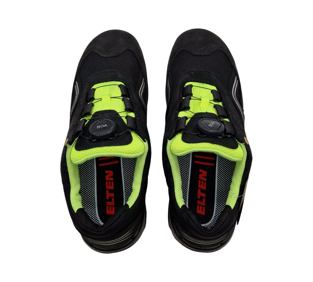ELTEN Ambition BOA Low ESD S2 Sicherheitsschuhe Gr. 45 Schwarz-Gelb