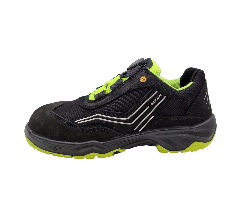ELTEN Ambition BOA Low ESD S2 Sicherheitsschuhe Gr. 45 Schwarz-Gelb