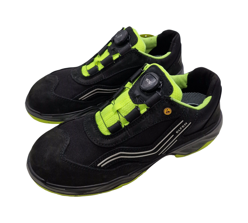 ELTEN Ambition BOA Low ESD S2 Sicherheitsschuhe Gr. 45 Schwarz-Gelb