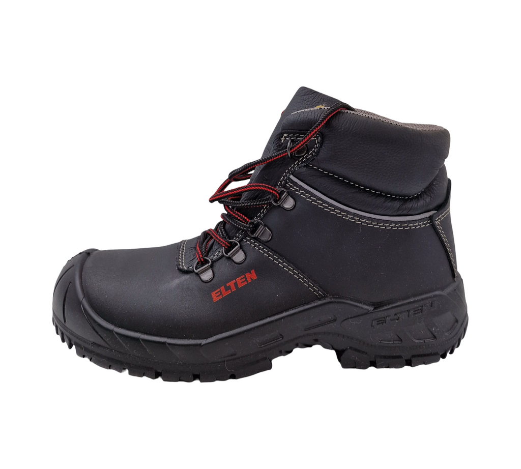 ELTEN Renzo Mid ESD S3 Sicherheitsschuhe Leder Gr. 41 Schwarz