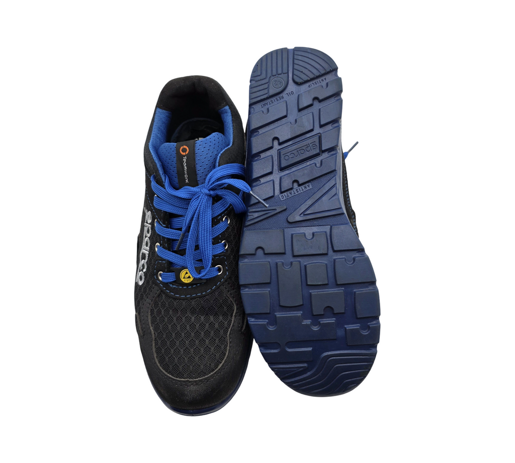 SPARCO Sicherheitsschuhe Practi Schwarz Blau S1P SRC Größe 42