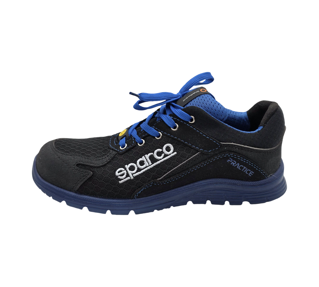 SPARCO Sicherheitsschuhe Practi Schwarz Blau S1P SRC Größe 42