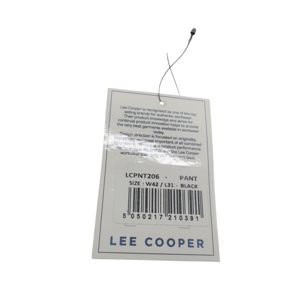 Lee Cooper LCPNT206 Arbeitshose Herren Multi Pocket W42 L31 Schwarz