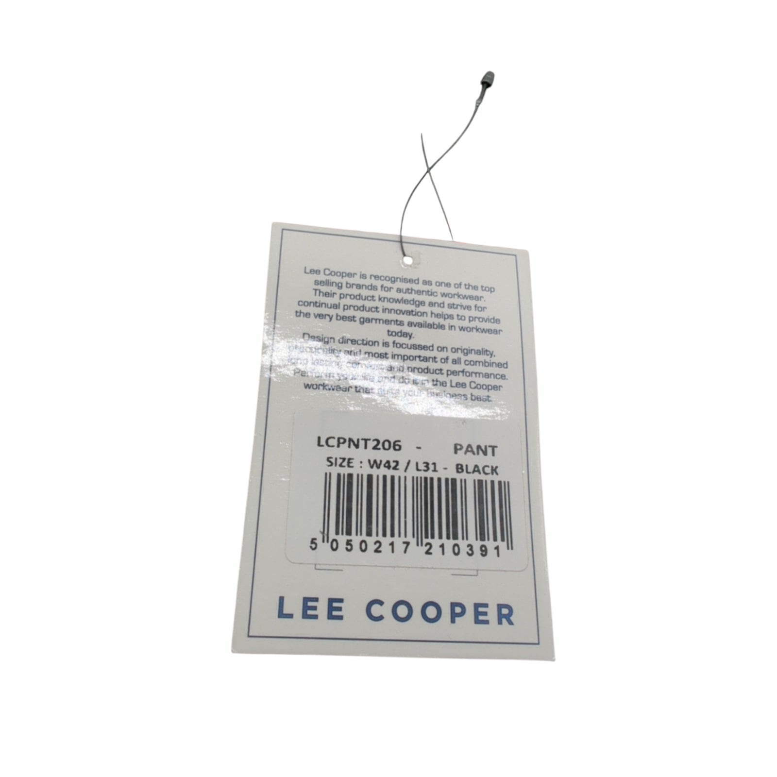 Lee Cooper LCPNT206 Arbeitshose Herren Multi Pocket W42 L31 Schwarz