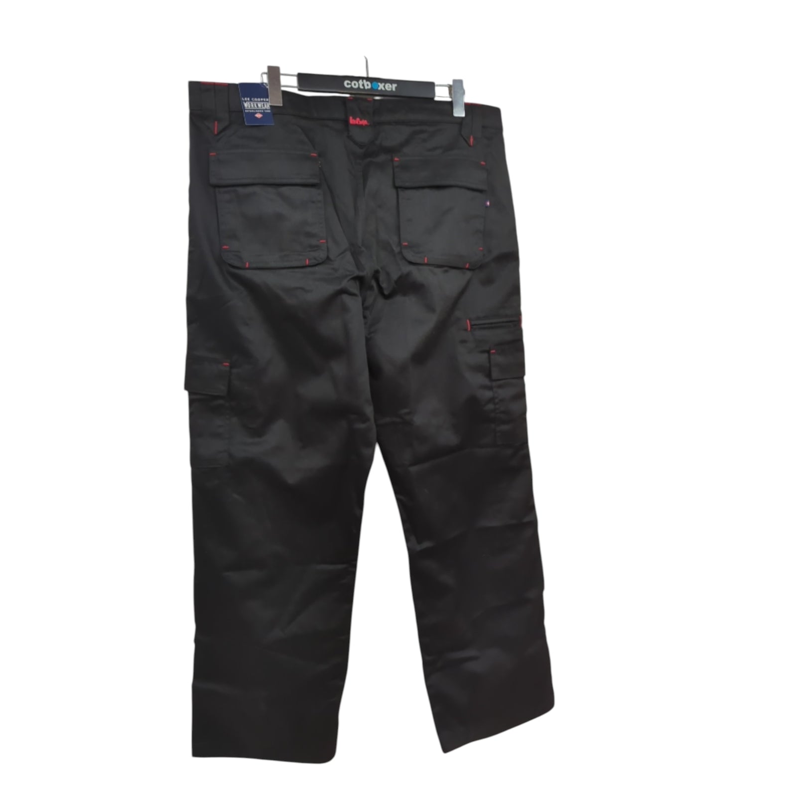Lee Cooper LCPNT206 Arbeitshose Herren Multi Pocket W42 L31 Schwarz