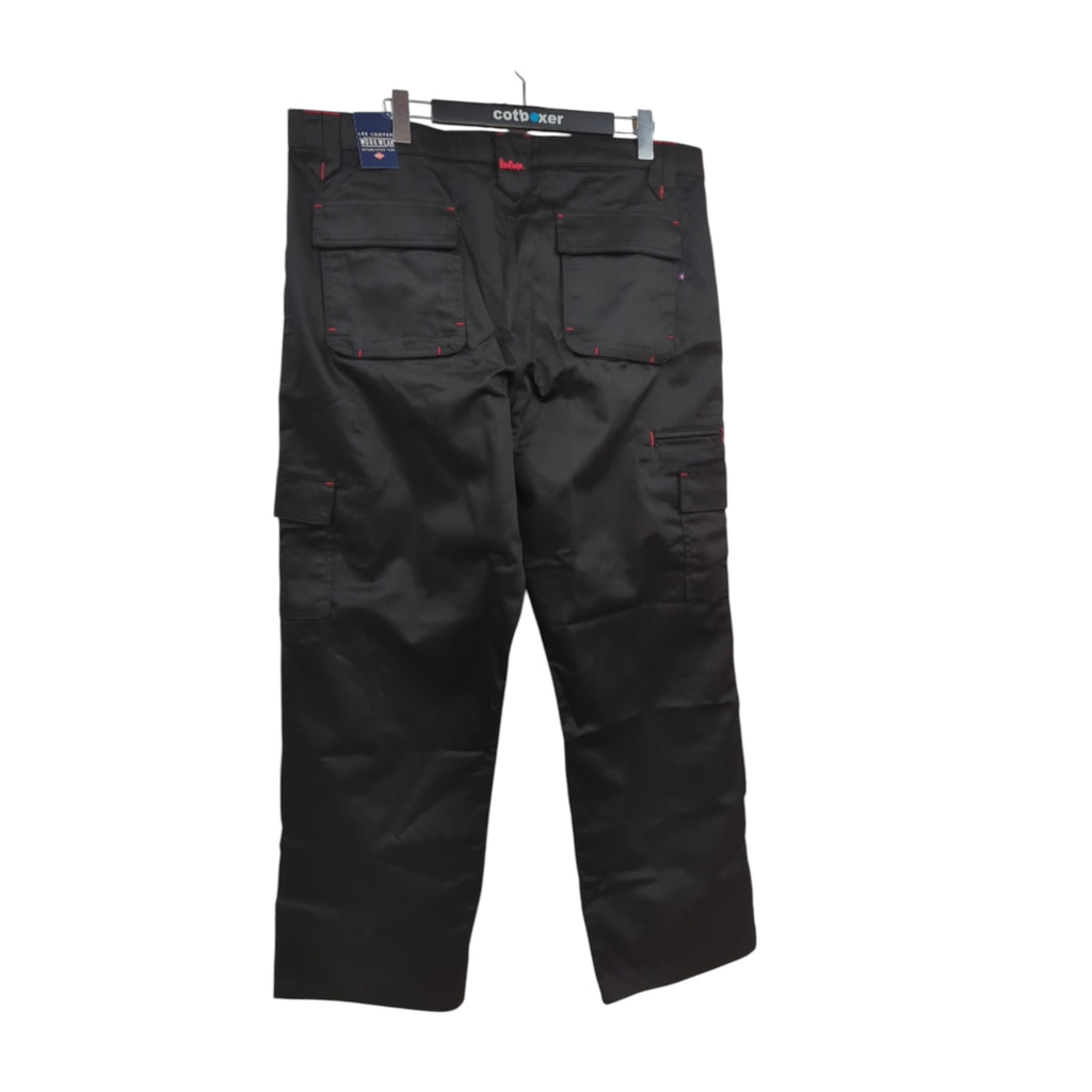 Lee Cooper LCPNT206 Arbeitshose Herren Multi Pocket W42 L31 Schwarz
