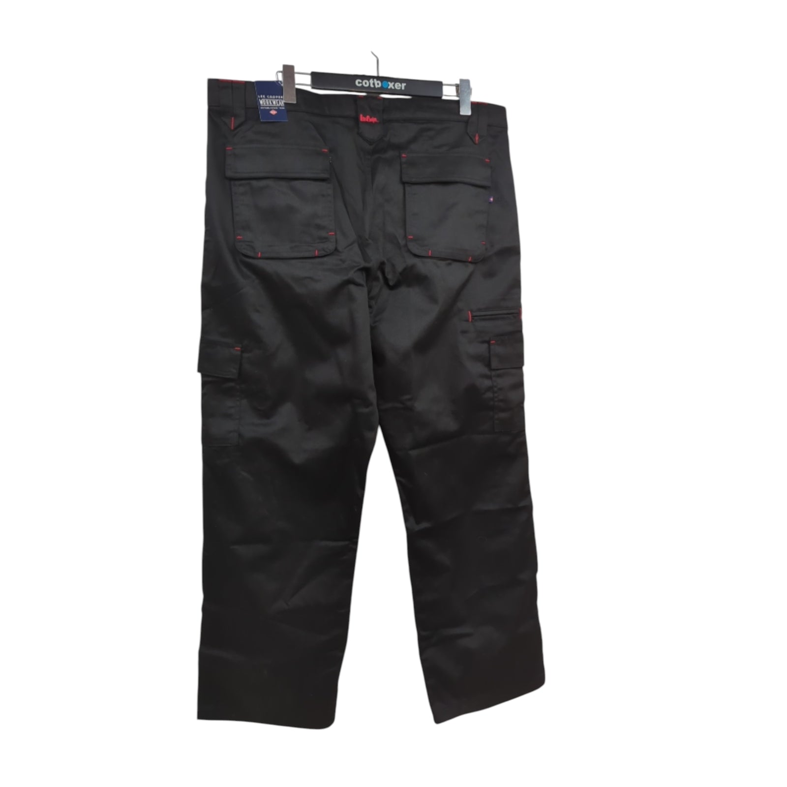 Lee Cooper LCPNT206 Arbeitshose Herren Multi Pocket W42 L31 Schwarz