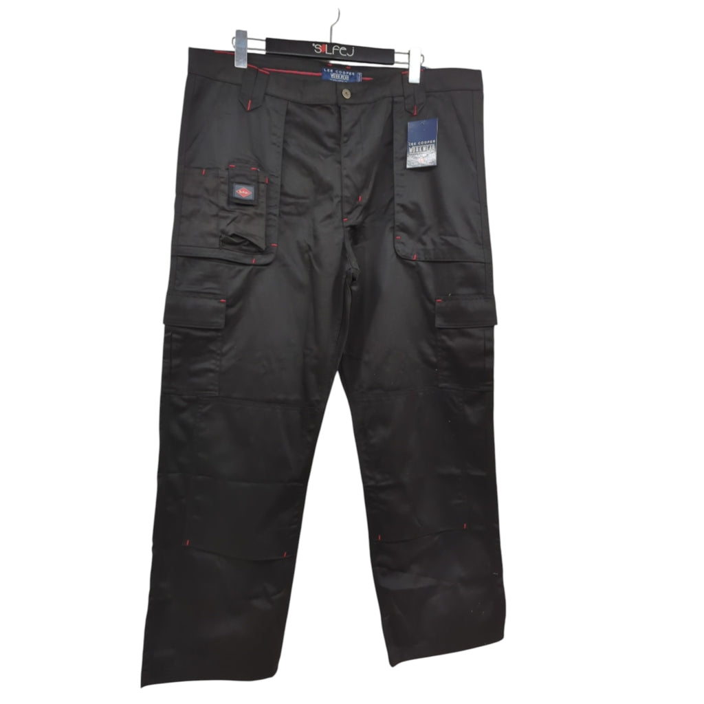 Lee Cooper LCPNT206 Arbeitshose Herren Multi Pocket W42 L31 Schwarz