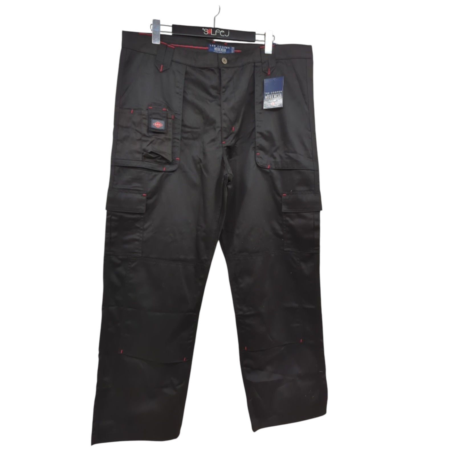 Lee Cooper LCPNT206 Arbeitshose Herren Multi Pocket W42 L31 Schwarz