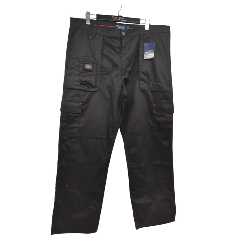 Lee Cooper LCPNT206 Arbeitshose Herren Multi Pocket W42 L31 Schwarz