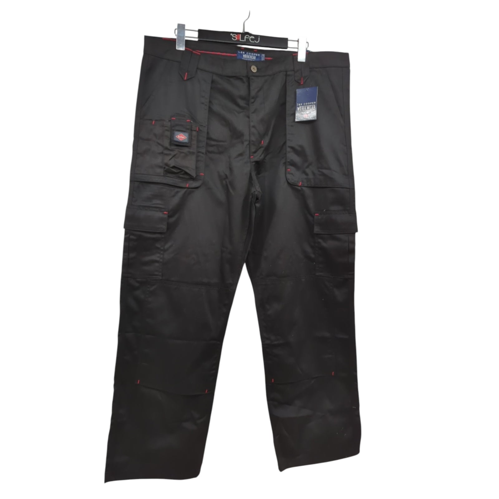 Lee Cooper LCPNT206 Arbeitshose Herren Multi Pocket W42 L31 Schwarz