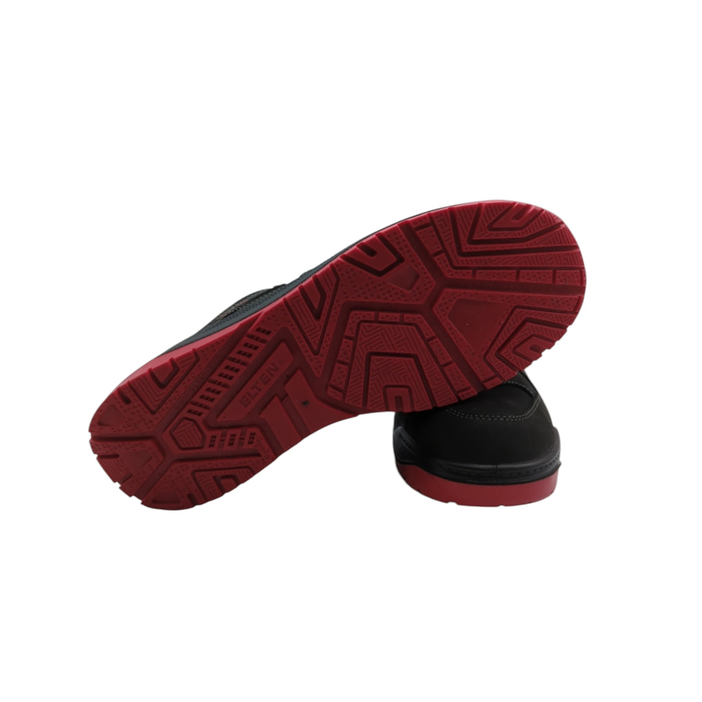 ELTEN Maverick Low S3S Sicherheitsschuhe Gr. 47 Schwarz-Rot