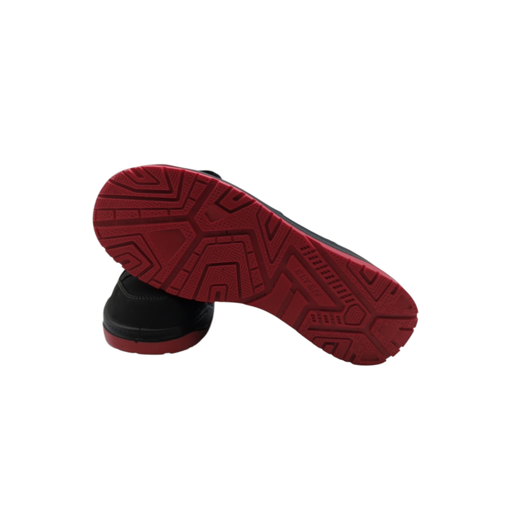 ELTEN Maverick Low S3S Sicherheitsschuhe Gr. 47 Schwarz-Rot