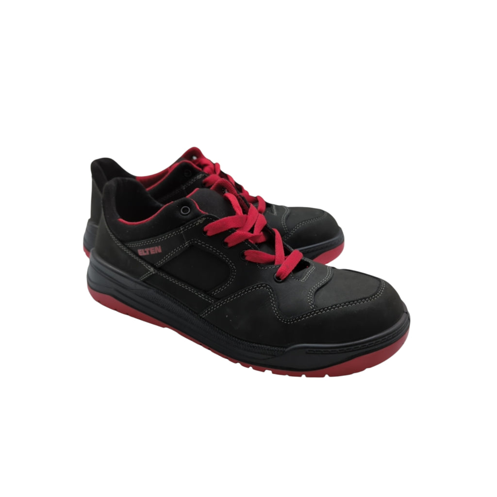 ELTEN Maverick Low S3S Sicherheitsschuhe Gr. 47 Schwarz-Rot