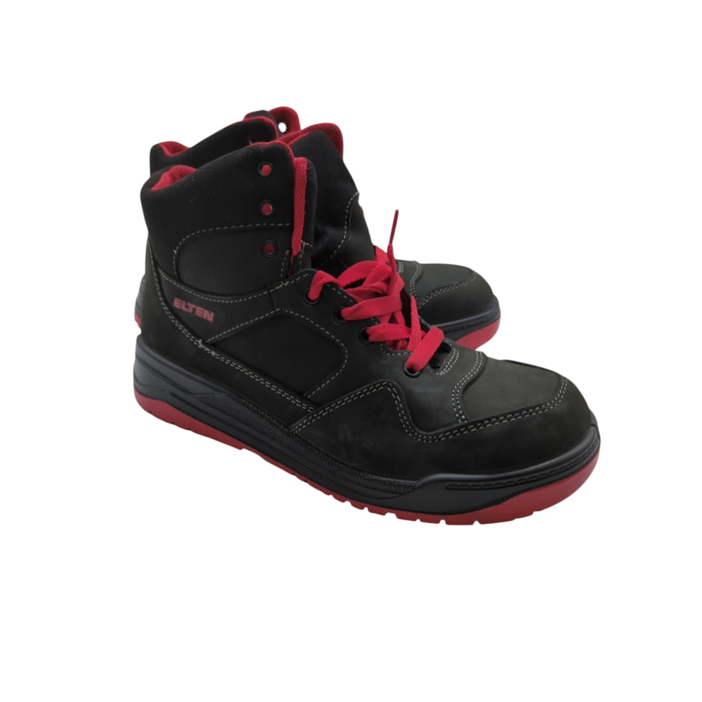ELTEN MAVERICK Mid S3 Sicherheitsschuhe Gr. 42 Schwarz-Rot