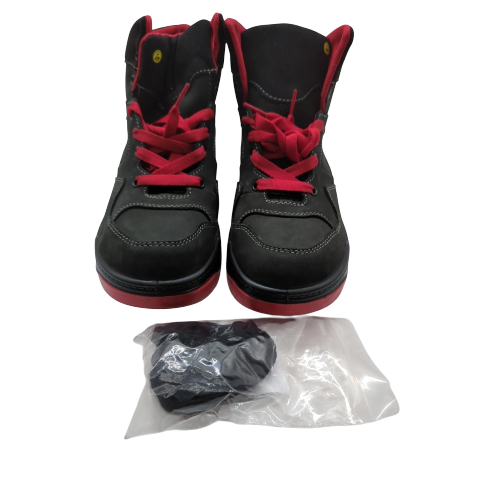 ELTEN MAVERICK Mid S3 Sicherheitsschuhe Gr. 42 Schwarz-Rot