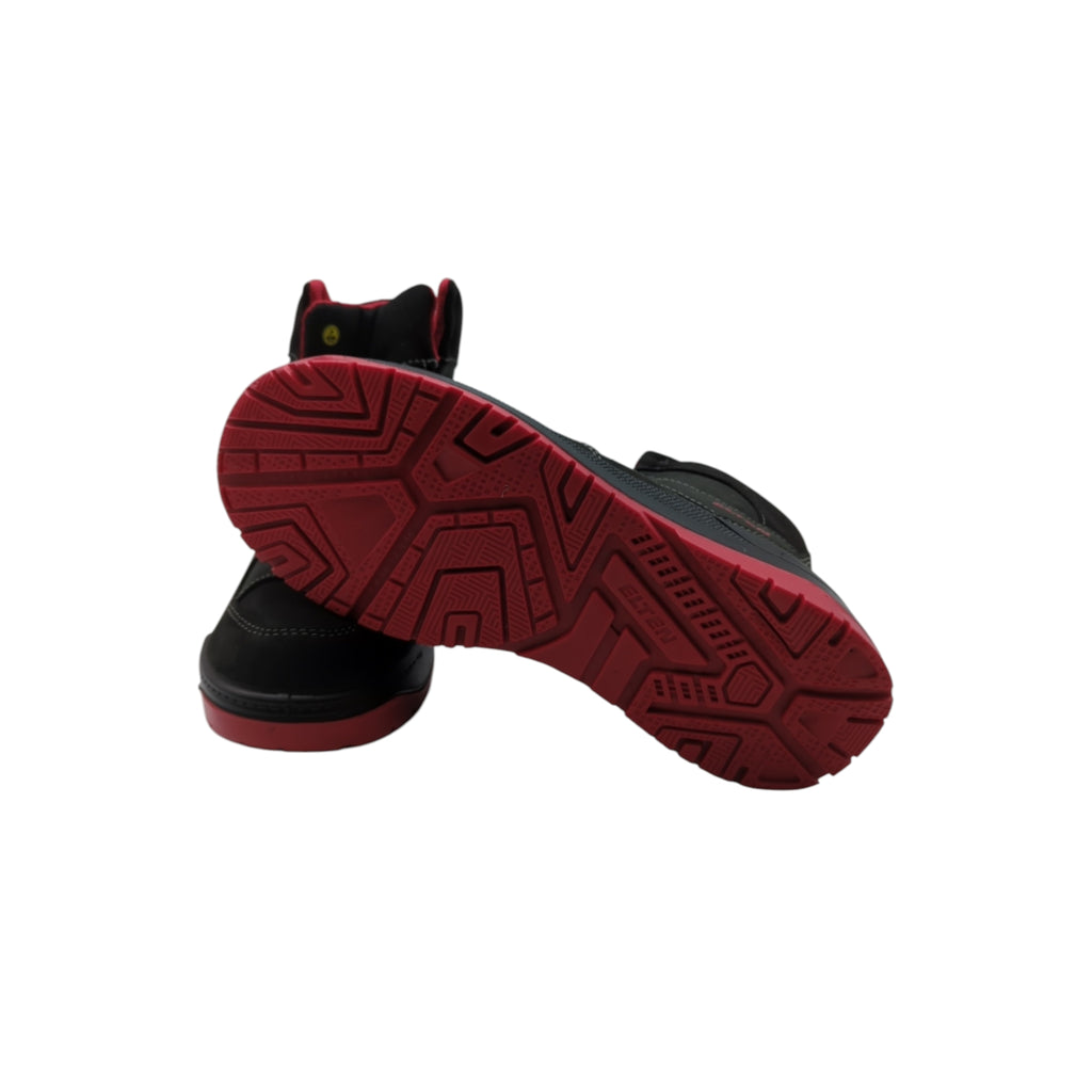 ELTEN MAVERICK Mid S3 Sicherheitsschuhe Gr. 42 Schwarz-Rot