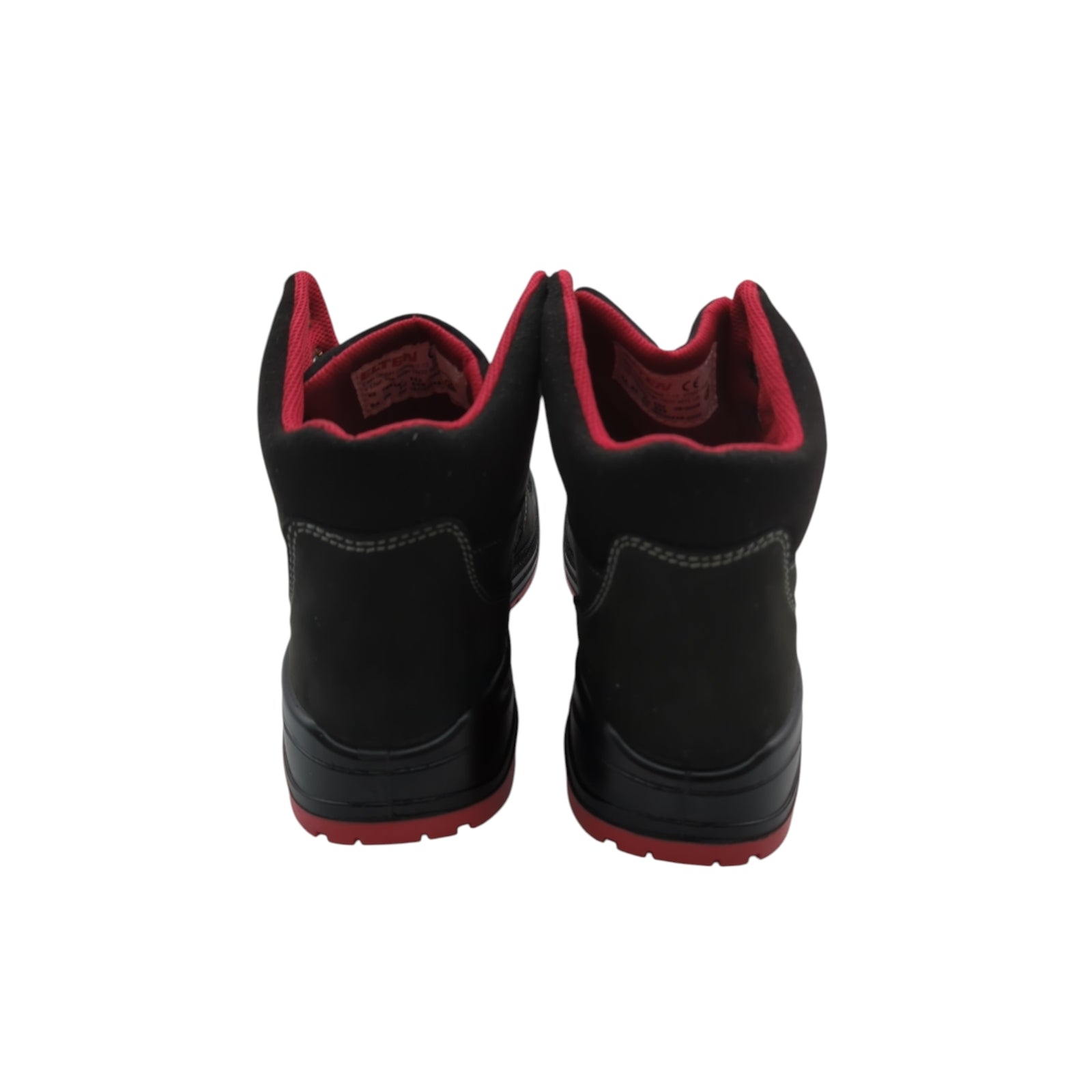 ELTEN MAVERICK Mid S3 Sicherheitsschuhe Gr. 42 Schwarz-Rot
