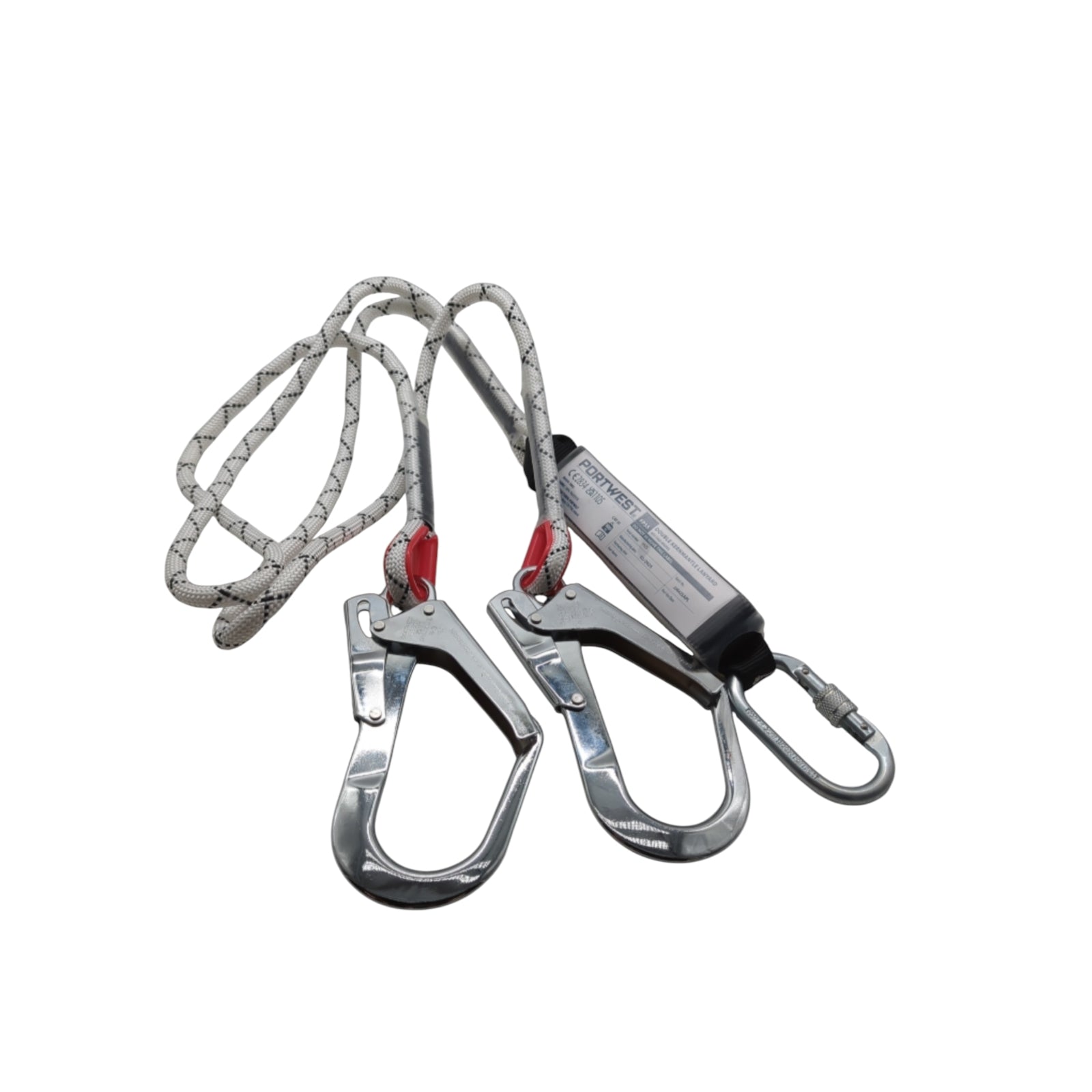 Portwest FP55 Double Kernmantle Rope Lanyard with Shock Absorber