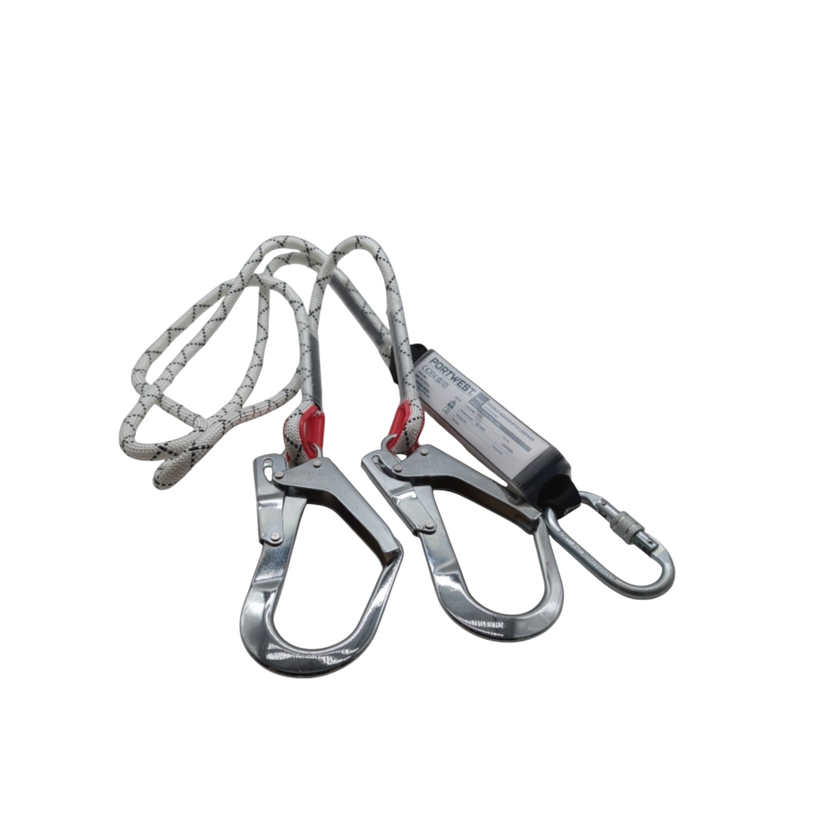 Portwest FP55 Double Kernmantle Rope Lanyard with Shock Absorber