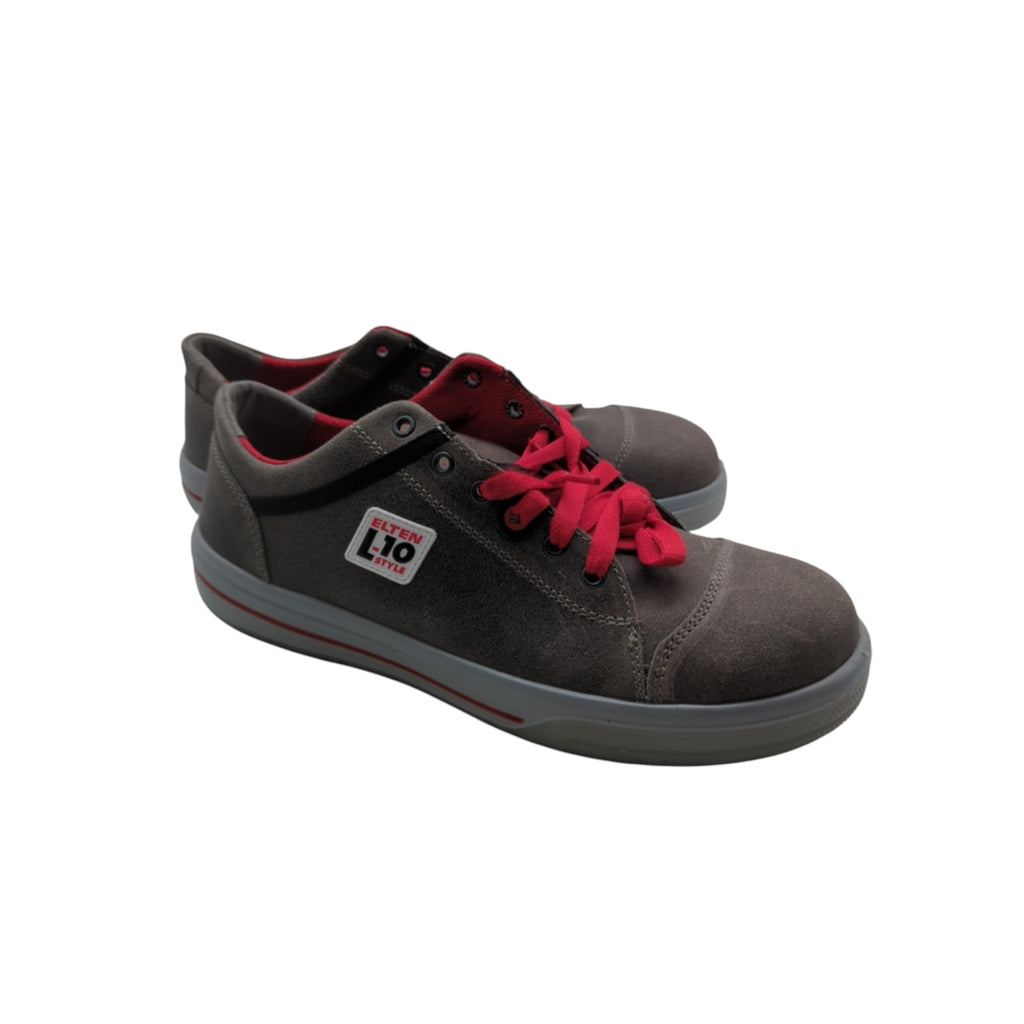 ELTEN Vintage Low ESD S3 Sicherheitsschuhe Leder Gr. 44 Grau