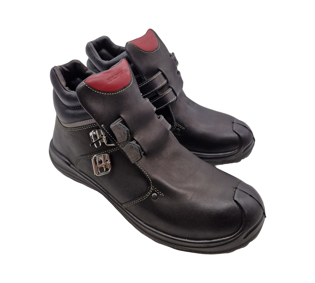 ELTEN ANDERSON Roof S3 HI Sicherheitsschuhe Herren Gr. 46 Schwarz-Rot