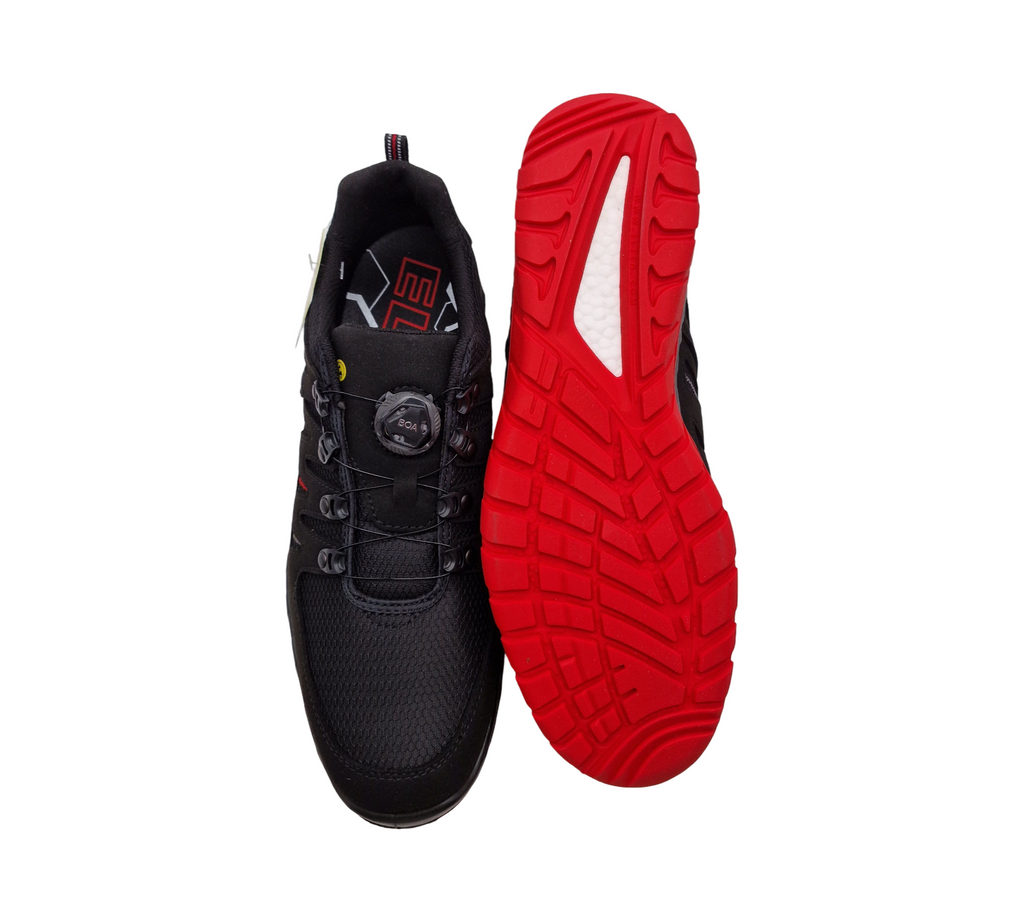 ELTEN MADDOX BOA Low ESD S3 Sicherheitsschuhe Gr. 47 Schwarz-Rot