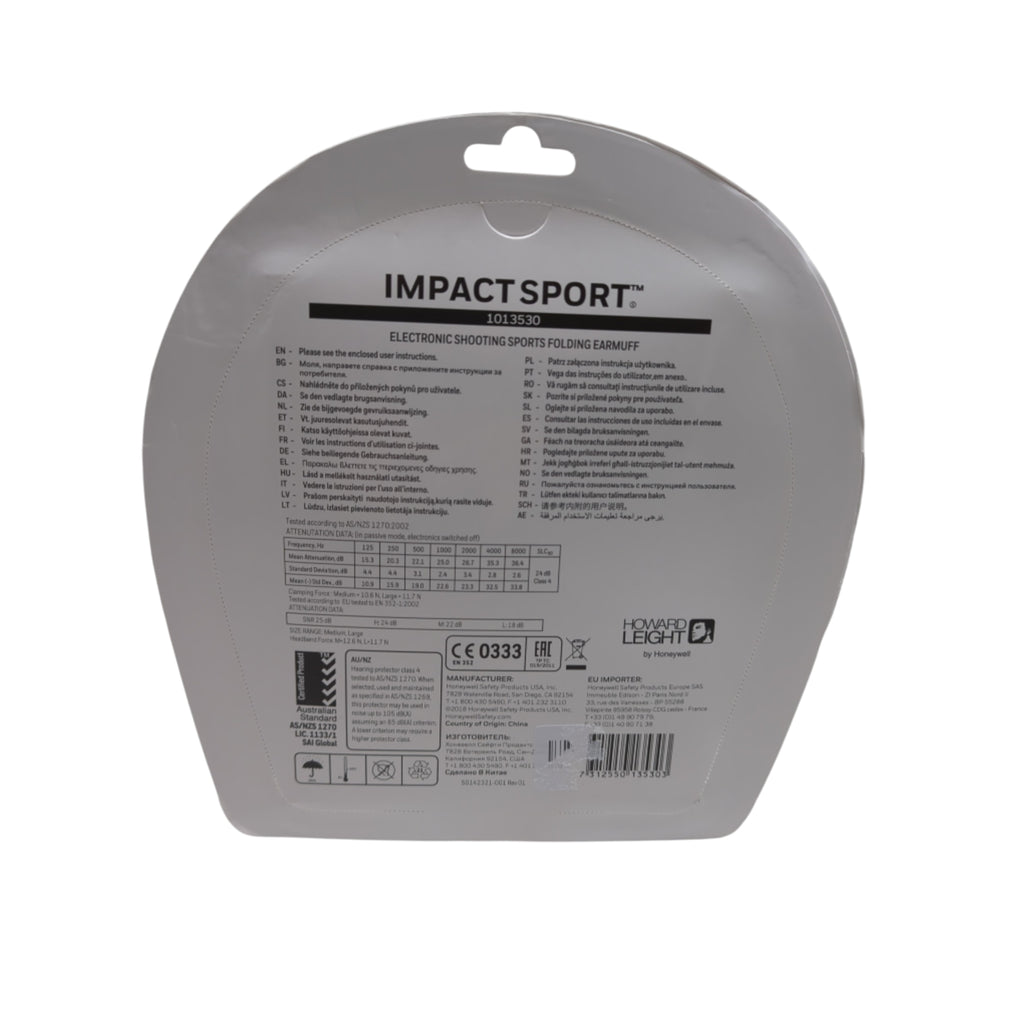Honeywell 1013530 Howard Leight Impact Sport Kapselgehörschutz SNR 25 Grün