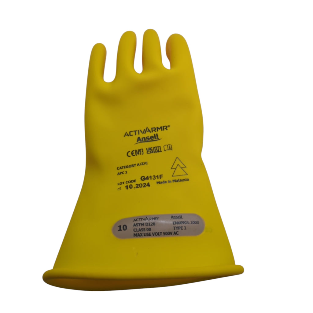Ansell ActivArmr Elektrikerhandschuhe Klasse 00 500V Gr. 10