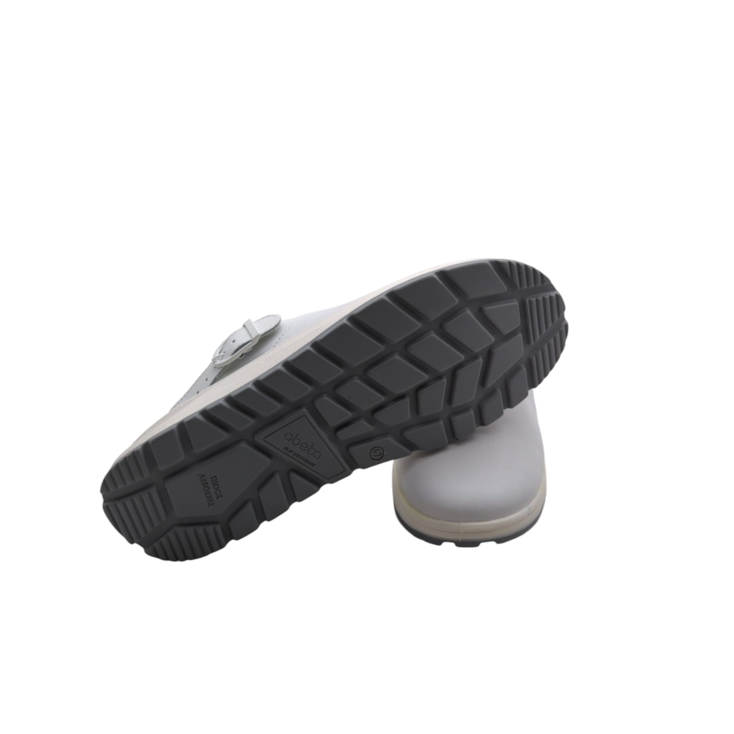 ABEBA 7021-47 The Original Clog Glattleder Berufsschuh Gr. 47 Weiß