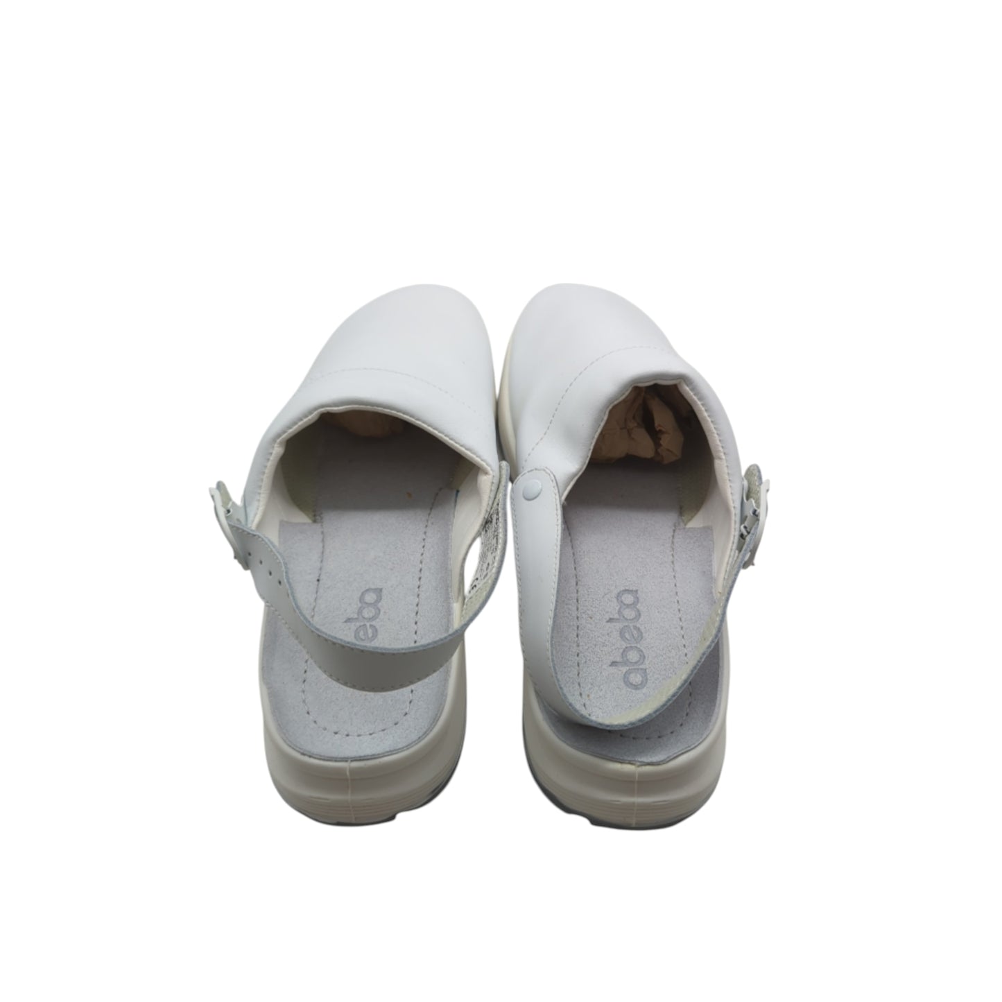 ABEBA 7021-47 The Original Clog Glattleder Berufsschuh Gr. 47 Weiß