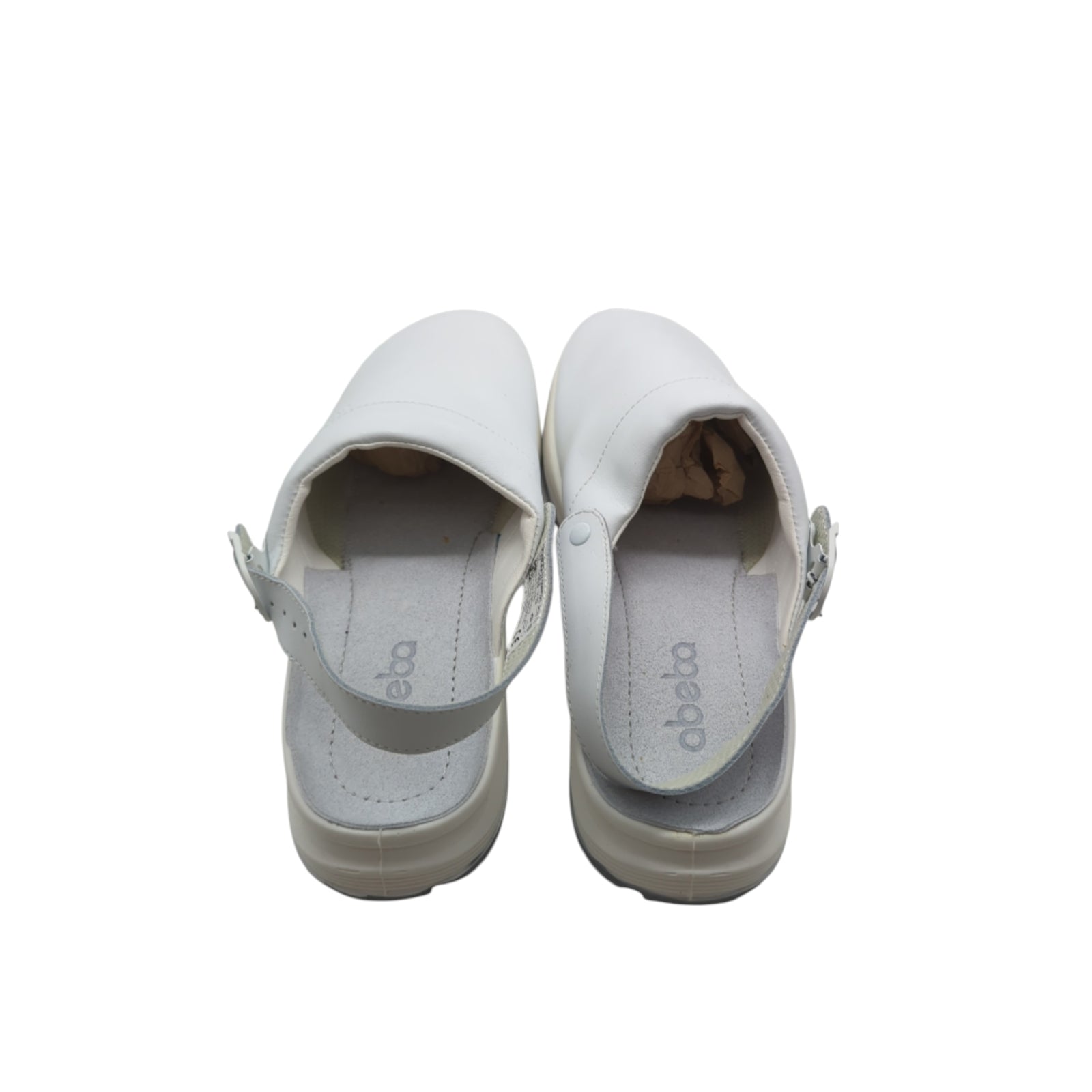 ABEBA 7021-47 The Original Clog Glattleder Berufsschuh Gr. 47 Weiß