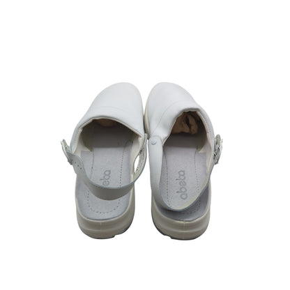 ABEBA 7021-47 The Original Clog Glattleder Berufsschuh Gr. 47 Weiß