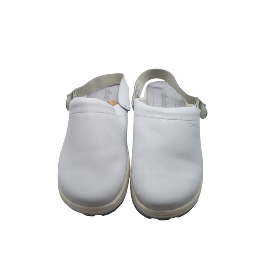 ABEBA 7021-47 The Original Clog Glattleder Berufsschuh Gr. 47 Weiß