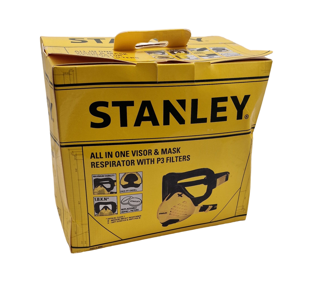 Stanley P3 Kombi Visier Staubmaske Schutzbrille Filter für Bau